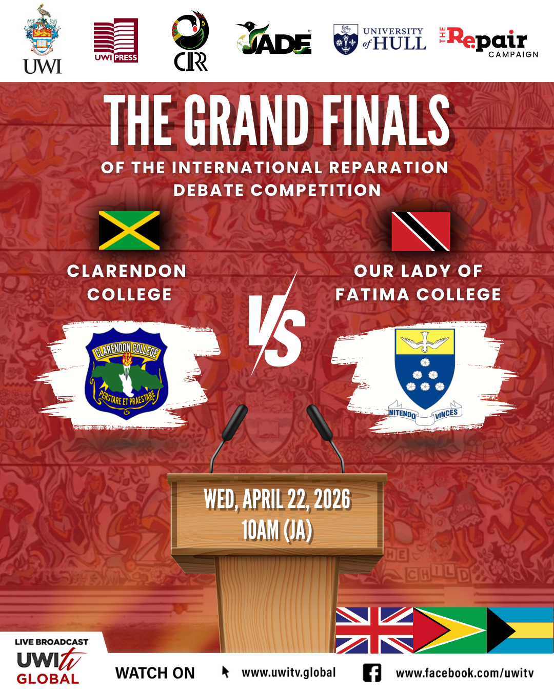 Grand Finals of the CRR International Reparation Debate Competition