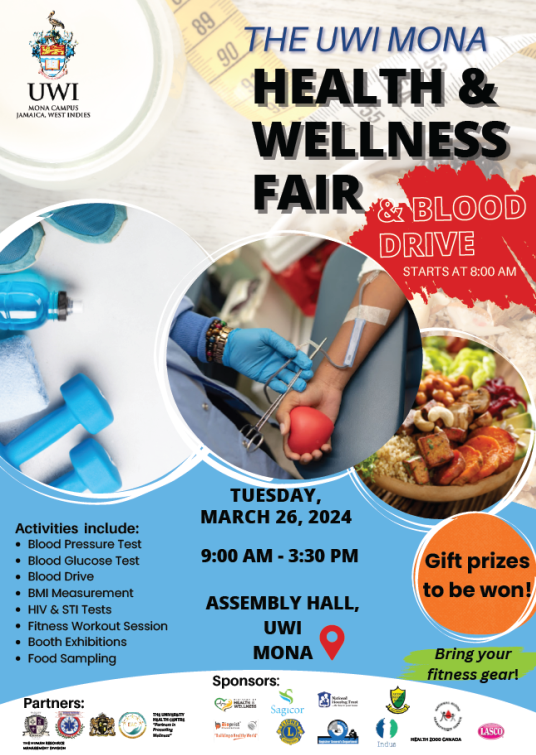 The UWI Mona Health & Wellness Fair and Frank Worrell Blood Drive Opening Presentation