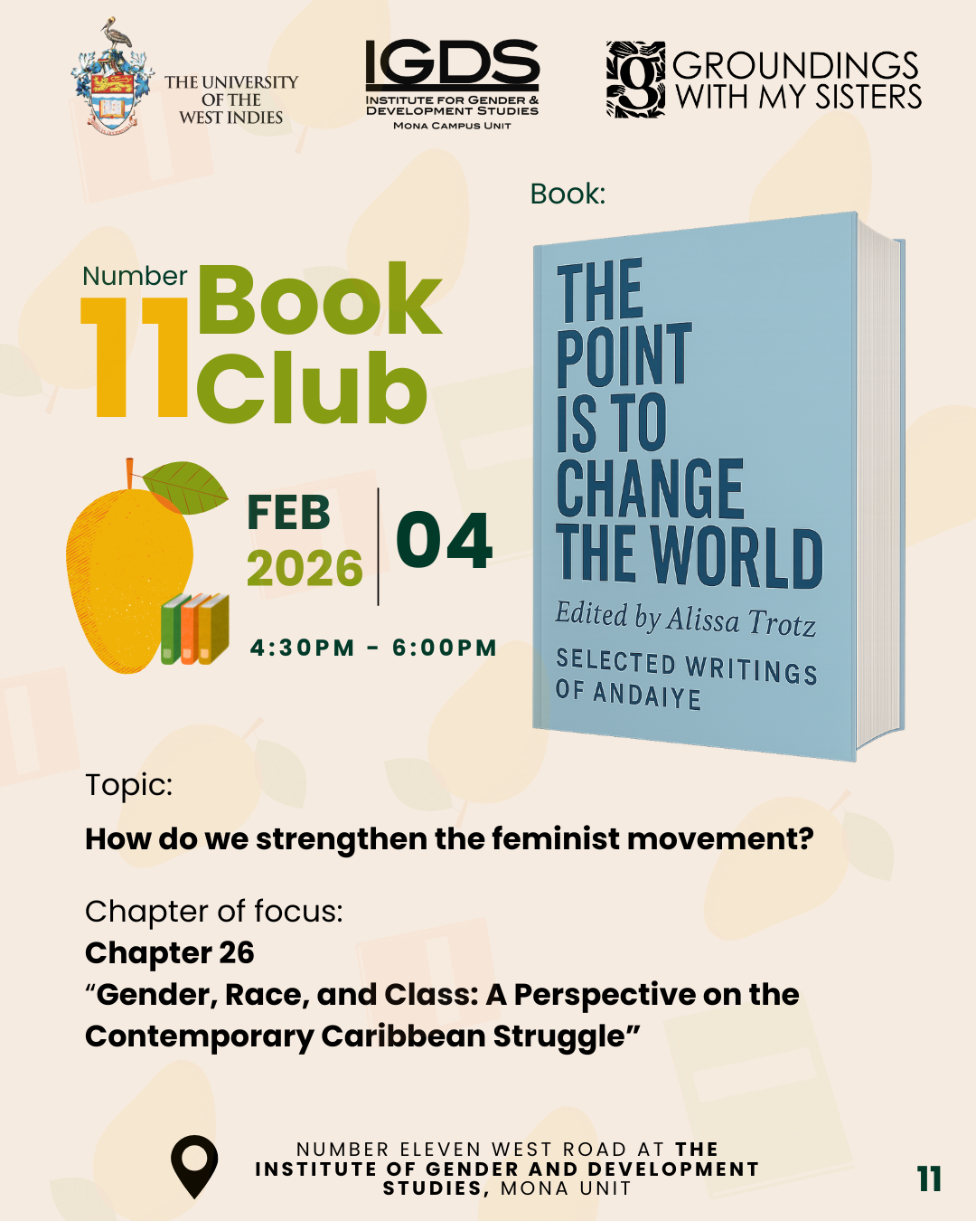 IGDS Mona Campus Unit: Number 11 Book Club