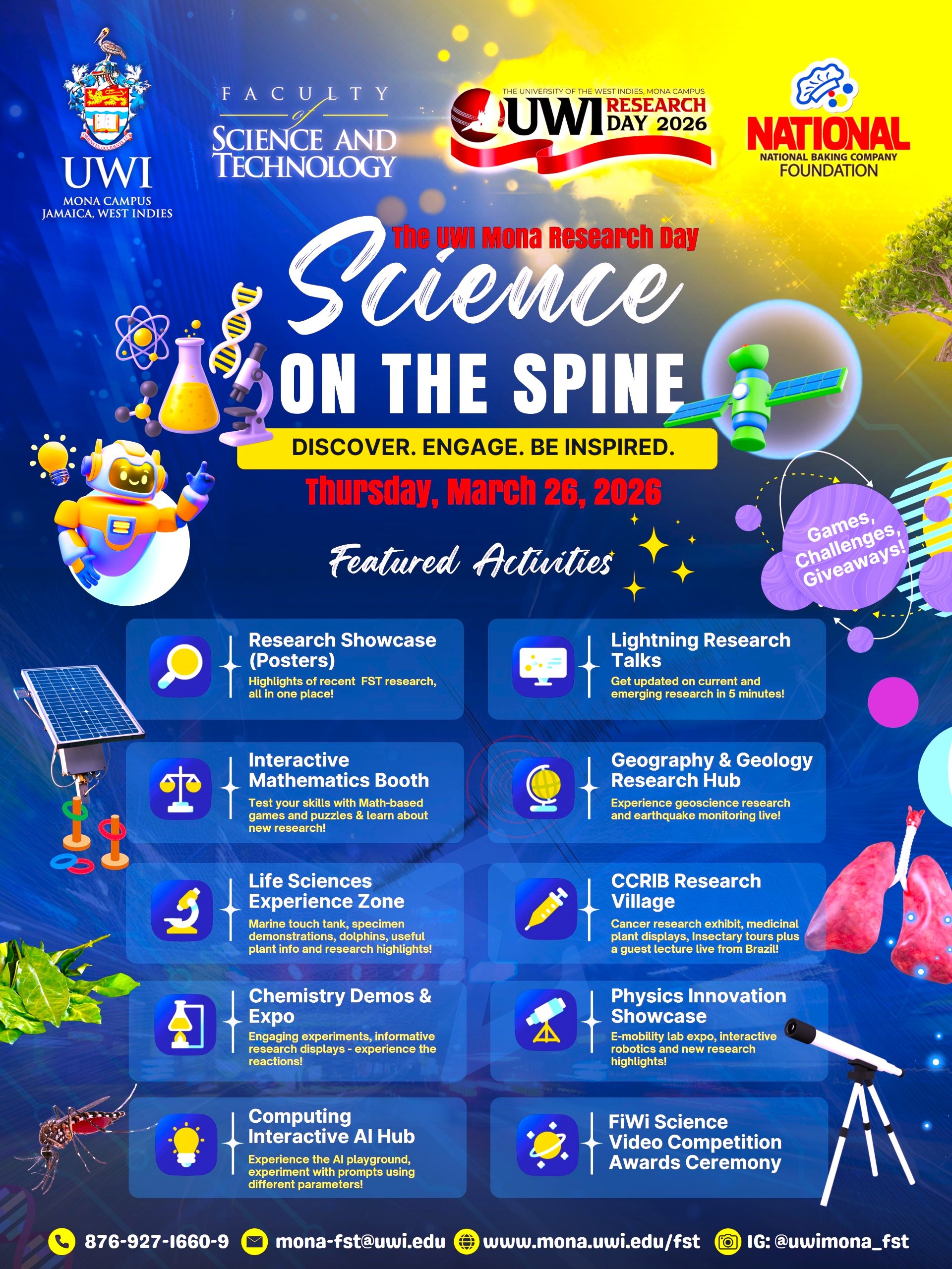 FST UWI Mona Research Day 2026: Science on the Spine