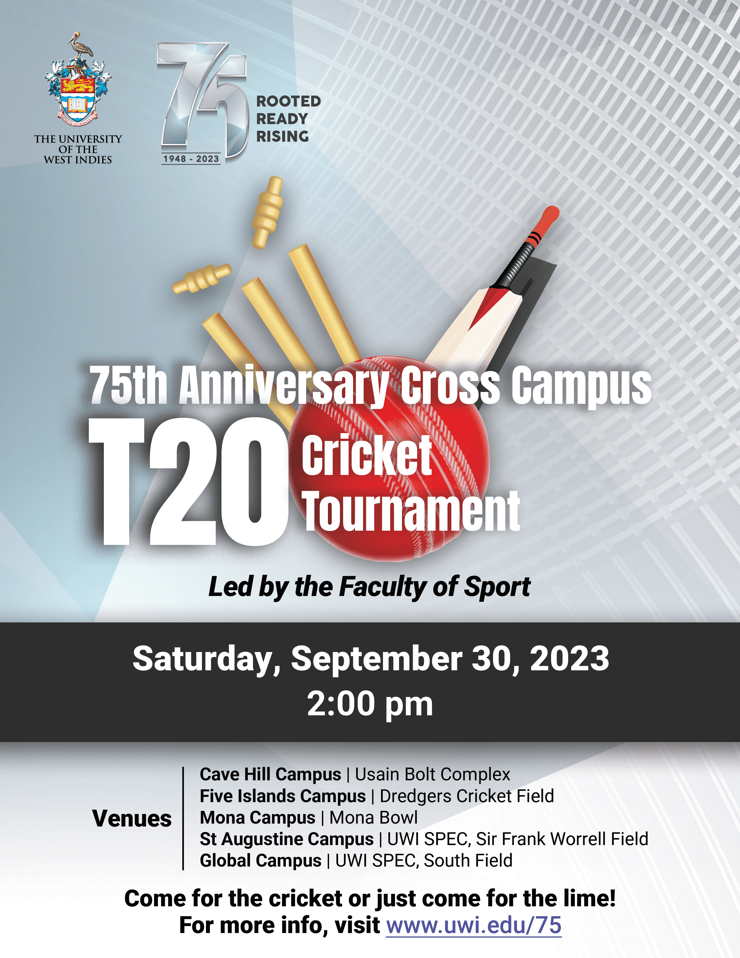 RE: 75th Anniversary Cross Campus T20 Cricket Tournament