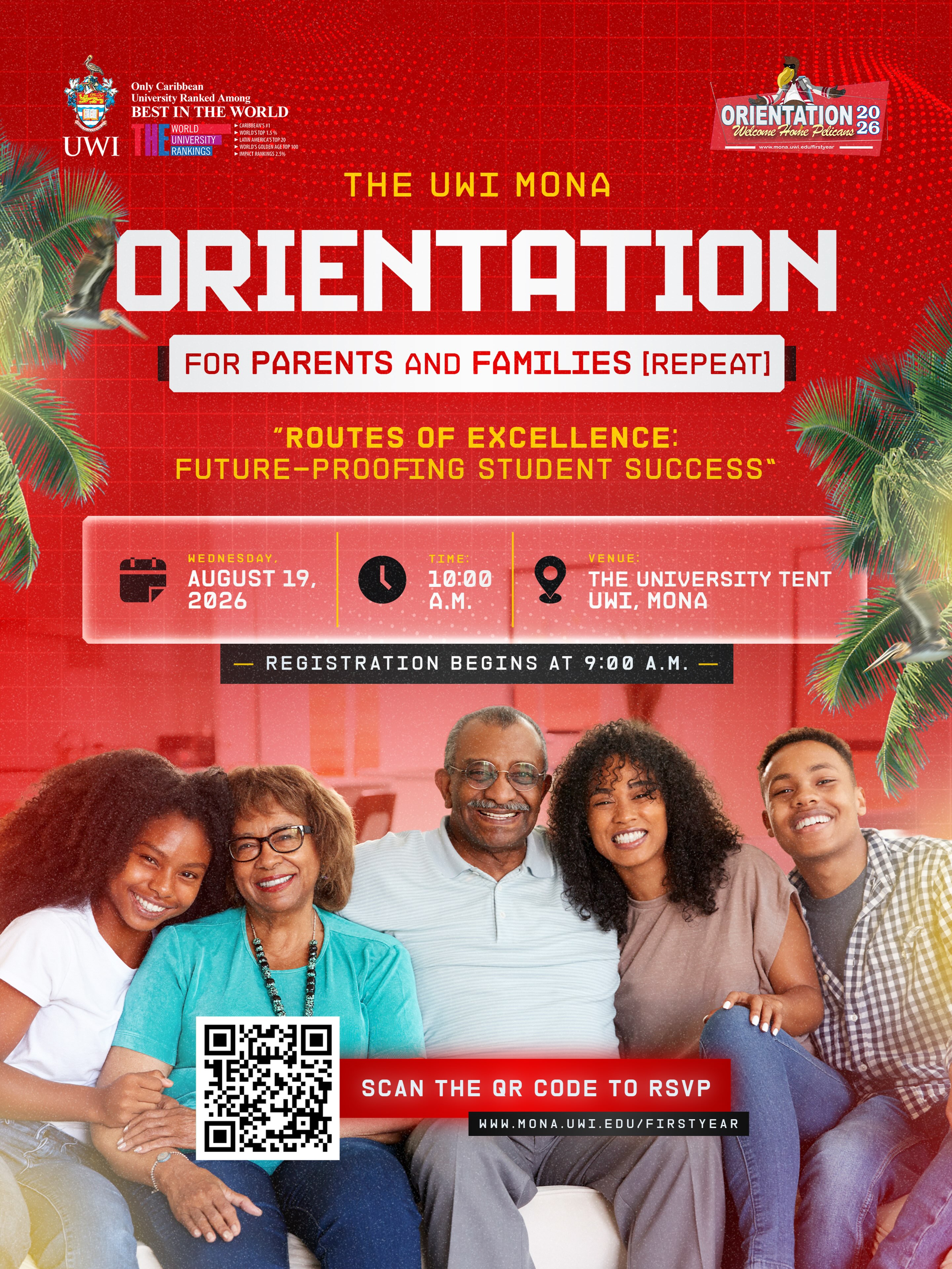 The UWI Mona Orientation for Parents & Families (repeat)
