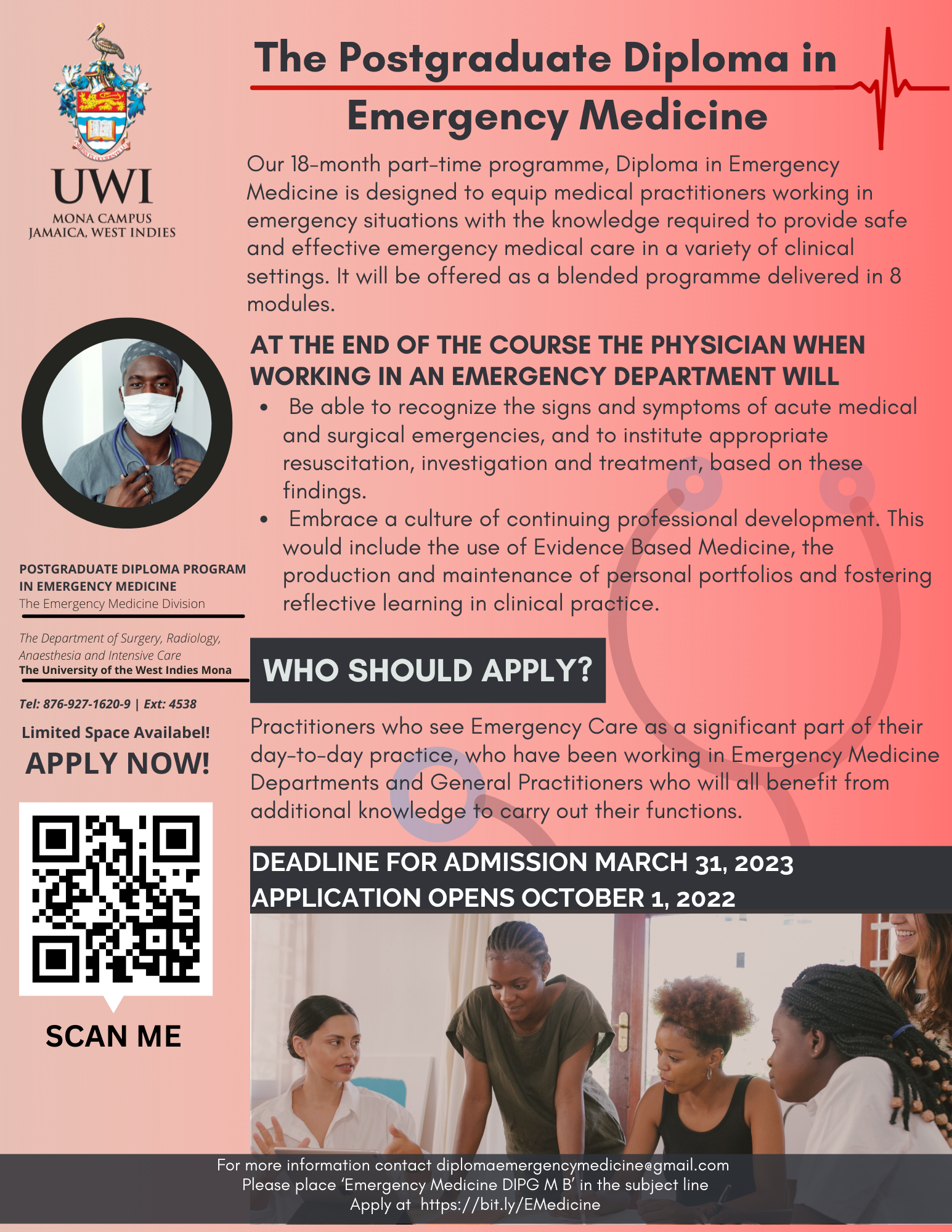 The Postgraduate Diploma in  Emergency Medicine