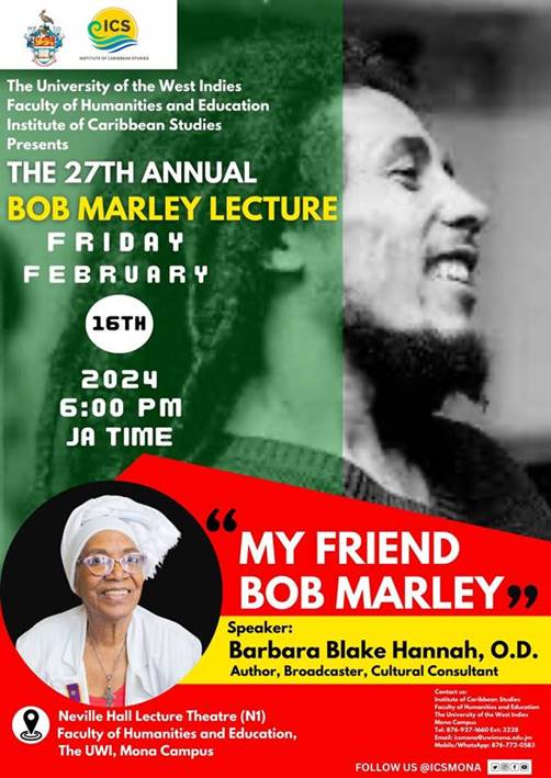 The 27th Annual Bob Marley Lecture