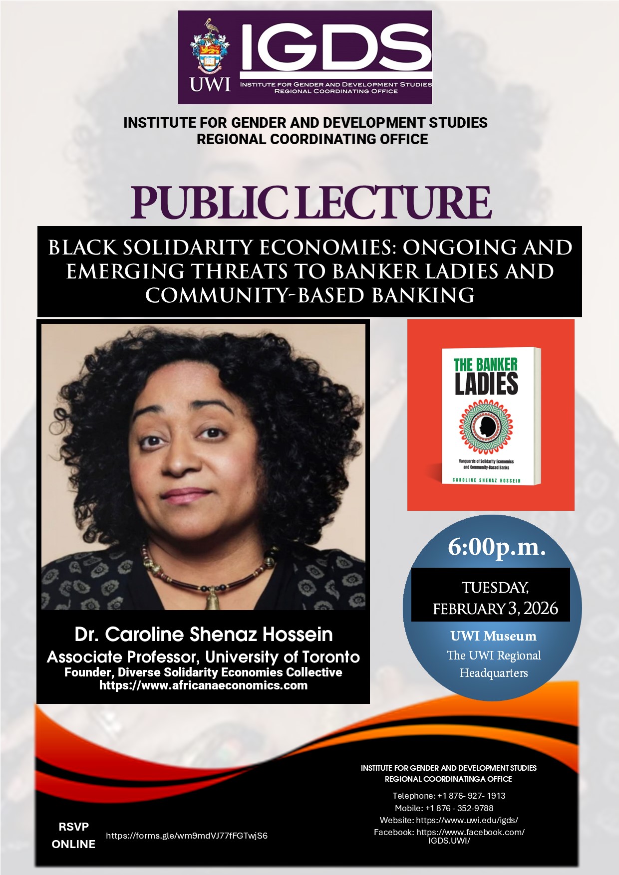 IGDS-RCO Public Lecture with Dr. Caroline Hossein