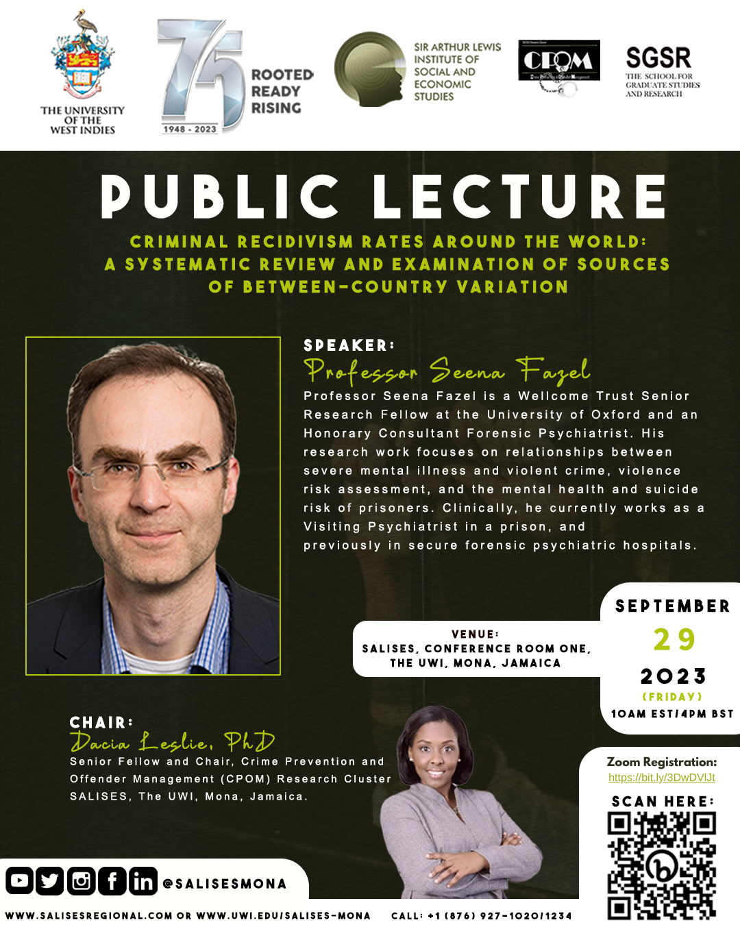 Public Lecture - UWI Mona SALISES 