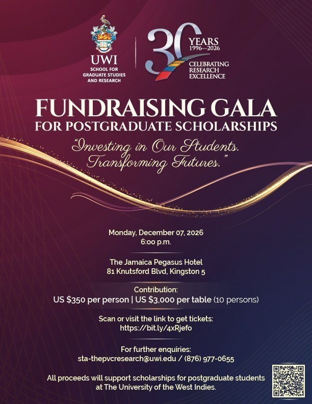 School for Graduate Studies and Research 30th Anniversary Fundraising Gala