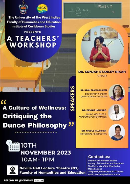 A Teachers' Workshop - A Culture of Wellness: Critiquing the Dunce Philosophy