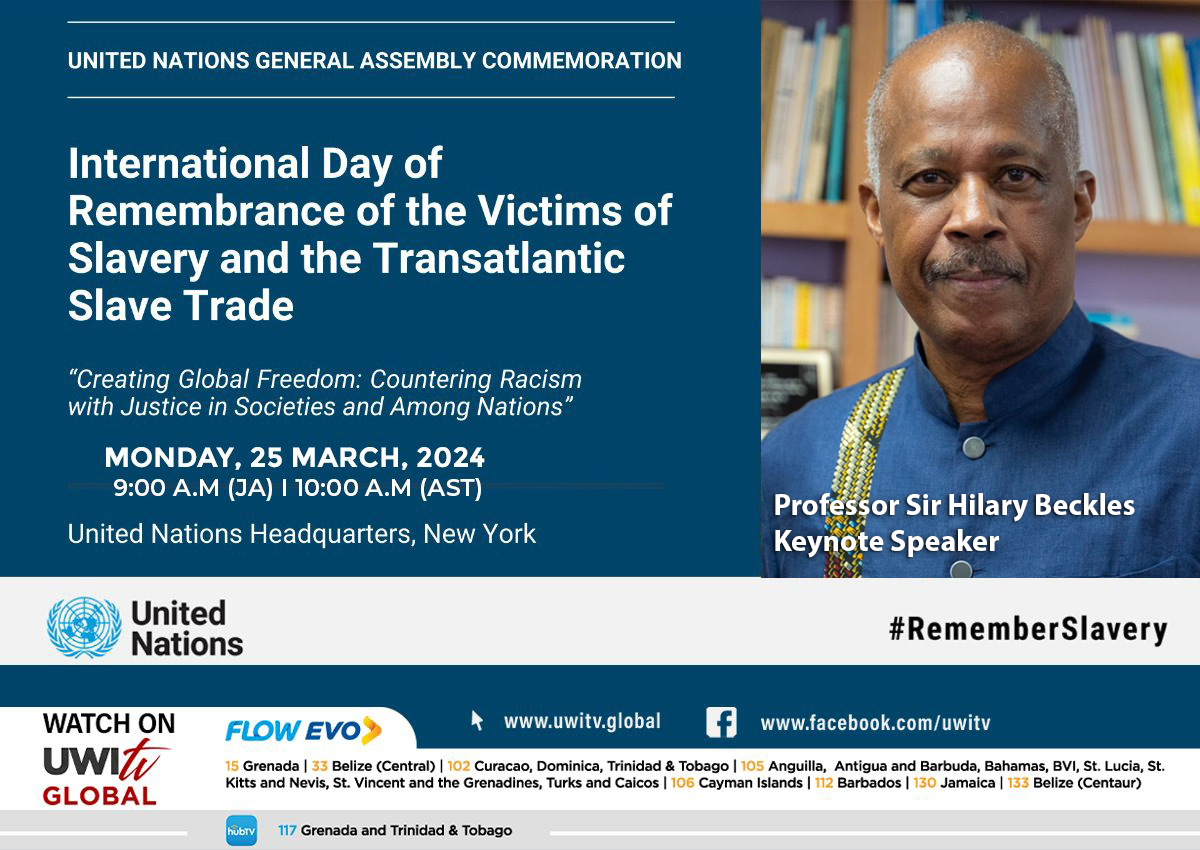 Vice-Chancellor Beckles addresses the UN General Assembly