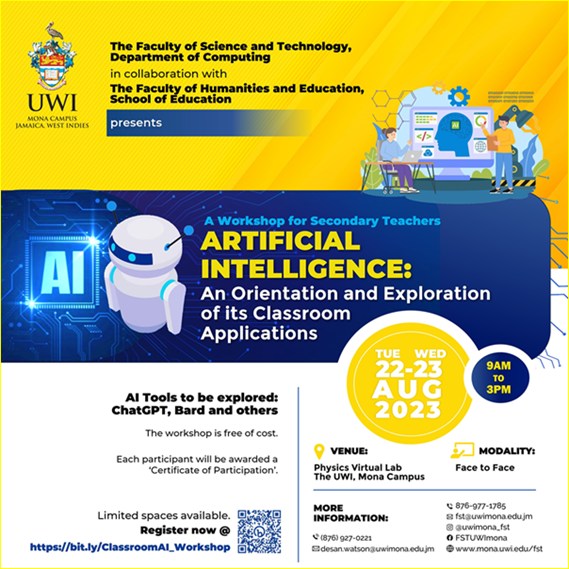 FST/SOE Workshop for Secondary Teachers | Artificial Intelligence: An Orientation and Exploration of its Classroom Applications