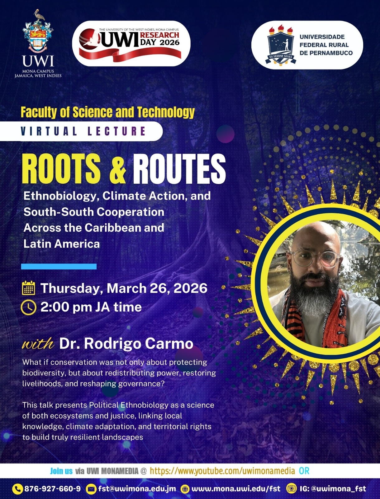 Faculty of Science and Technology Virtual Lecture: Roots and Routes