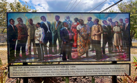 The PJ Patterson Institute for Africa Caribbean Advocacy Unveils Mural of the famous ‘The Pan-Africanists’ Painting