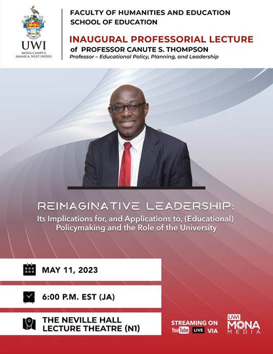 SAVE THE DATE: Inaugural Professorial Lecture of Professor Canute Thompson