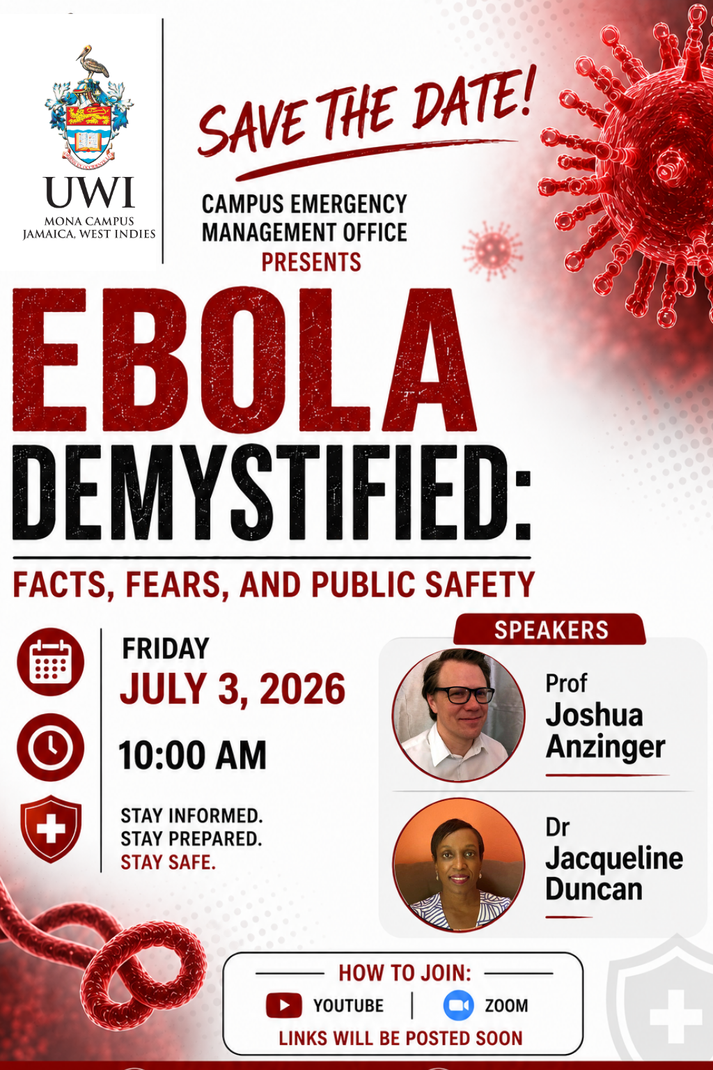 Save The Date: Ebola Demystified - Facts, Fears, and Public Safety
