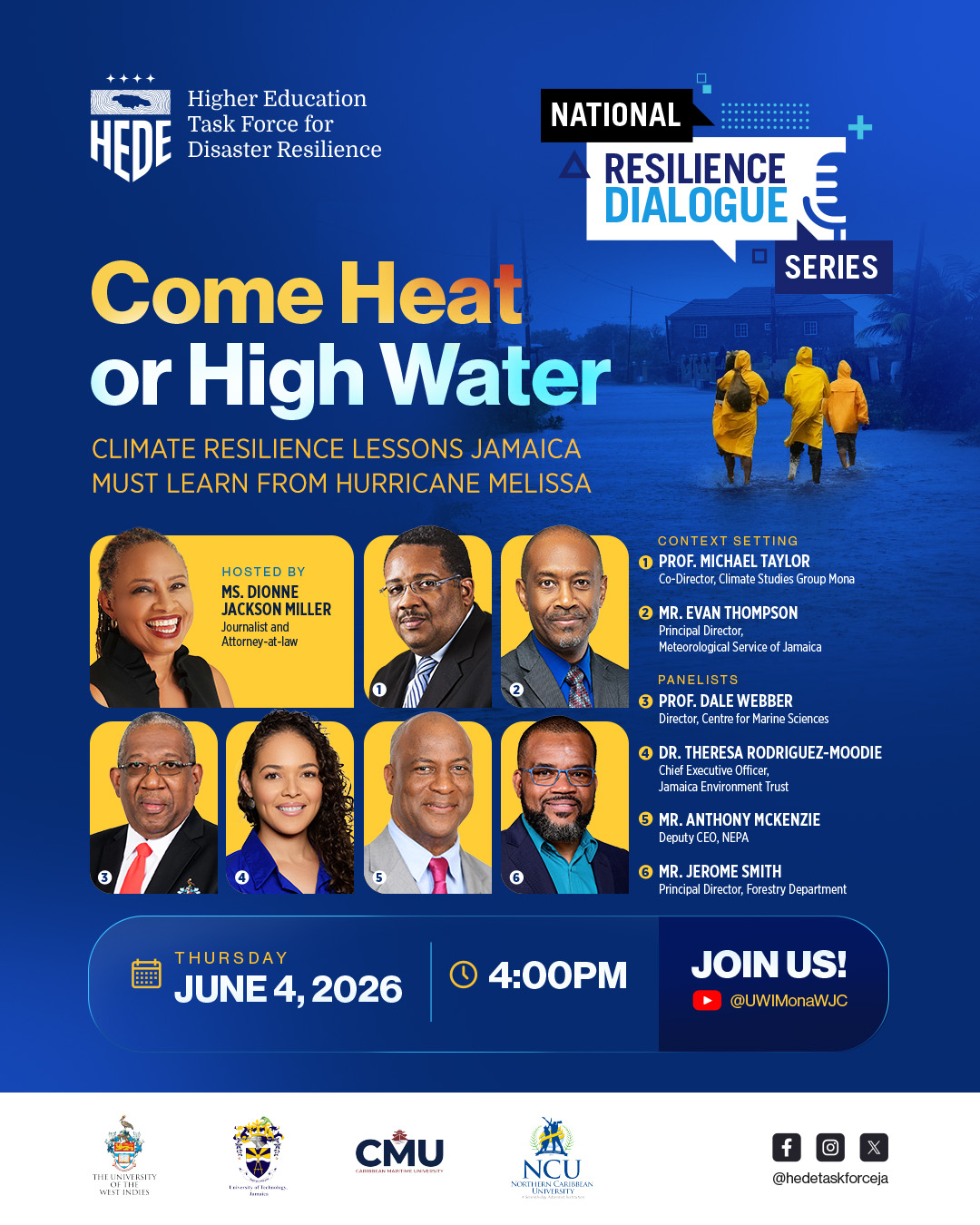 HEDE National Resilience Dialogue Series: Climate Resilience Lessons Jamaica Must Learn From Hurricane Melissa