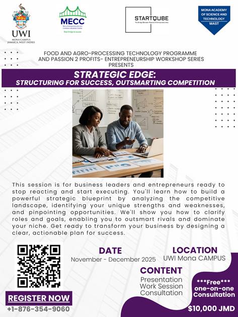 trategic Edge - Entrepreneurship Workshop: Structuring for Success, Outsmarting Competition