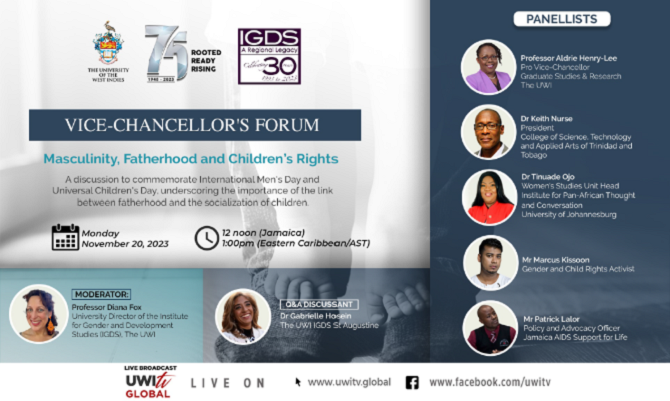 Vice-Chancellor's Forum: Masculinity, Fatherhood and Children's Rights